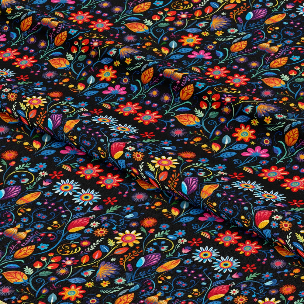 Mexican Floral Fiesta Pattern 6 Quilting Cotton Fabric