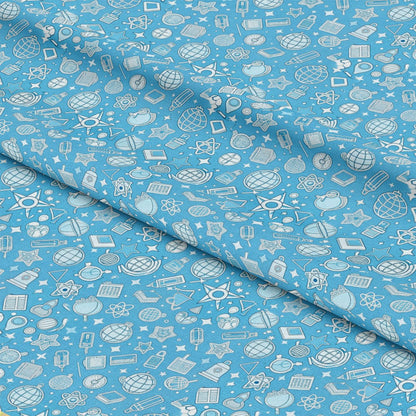 Back to School Pattern 12 Quilting Cotton Fabric
