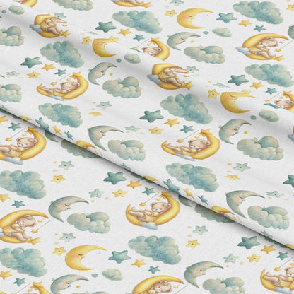 Daisy Teddy Bears Pattern 1 Quilting Cotton Fabric