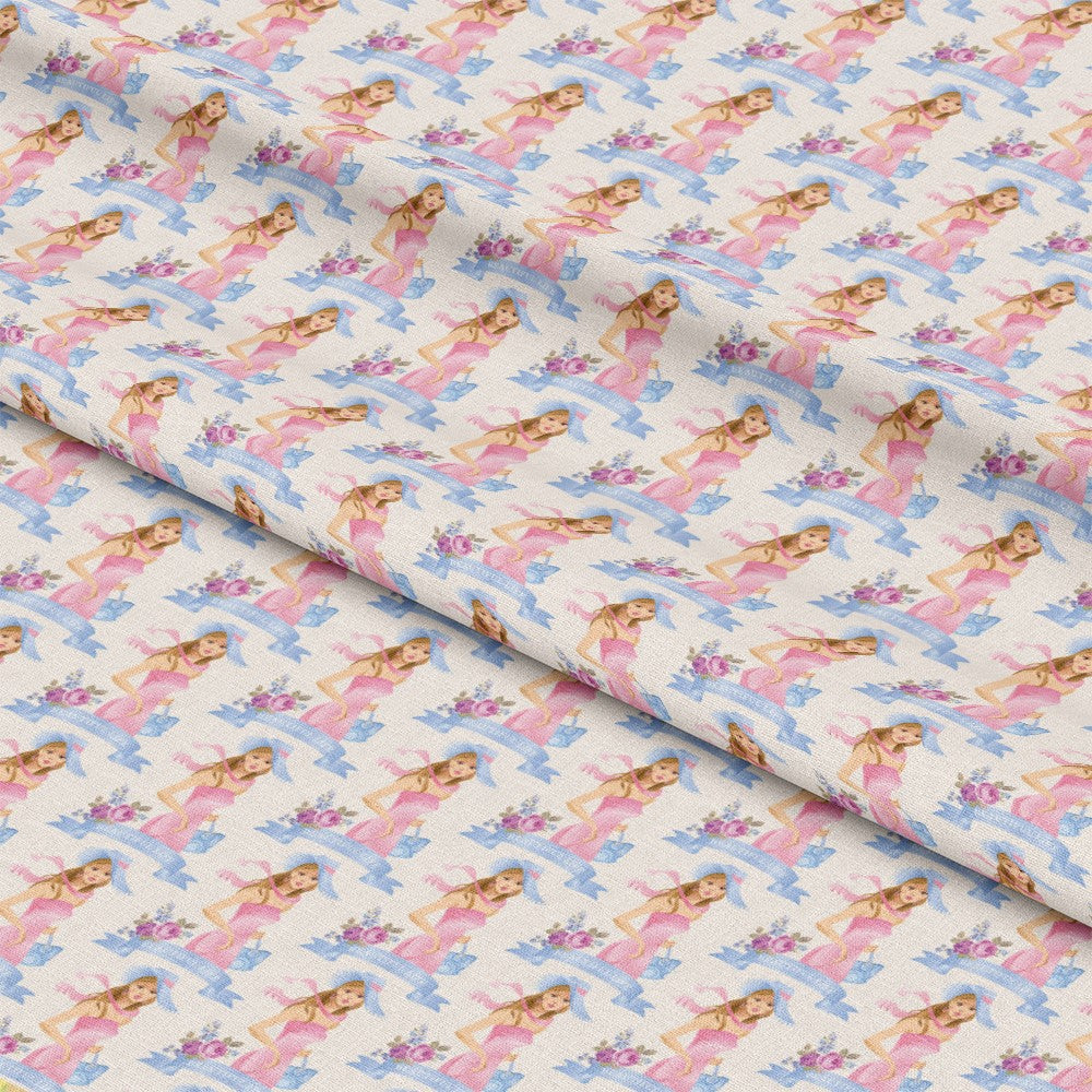Pink Tea Party Pattern 8 Quilting Cotton Fabric
