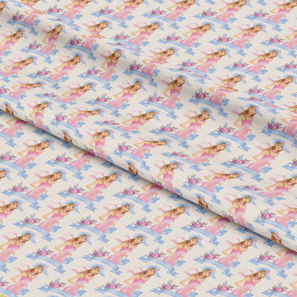 Pink Tea Party Pattern 8 Quilting Cotton Fabric