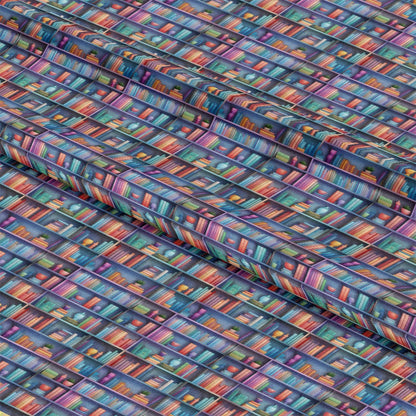 Bookshelf Pattern 4 Quilting Cotton Fabric