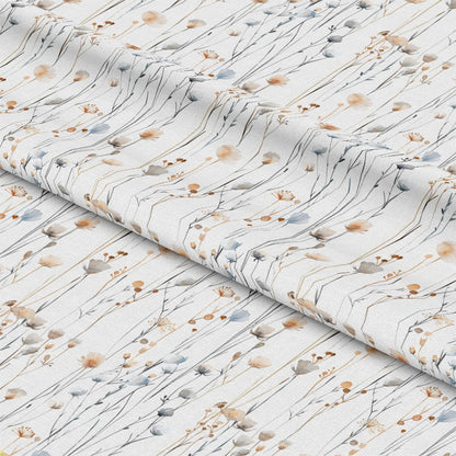 Handdrawn Meadow Wildflowers Pattern 8 Quilting Cotton Fabric