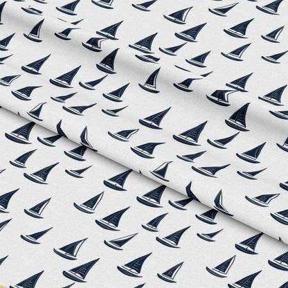 Blue Sailboat Pattern 8 Quilting Cotton Fabric