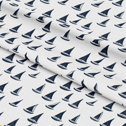 Blue Sailboat Pattern 8 Quilting Cotton Fabric
