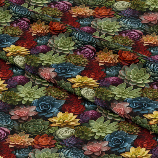 Succulents Pattern 2 Quilting Cotton Fabric