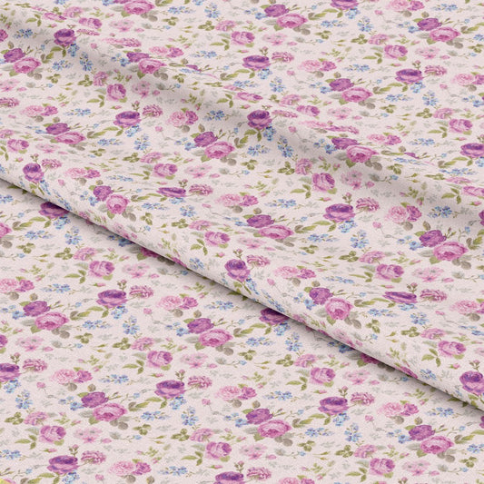 Pink Tea Party Pattern 4 Quilting Cotton Fabric