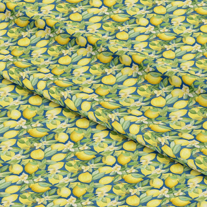 Lemons and Citrus Sour Splash Pattern 11 Quilting Cotton Fabric