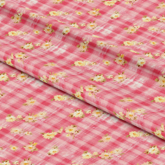 Country Girl Plaid Pattern 2 Quilting Cotton Fabric