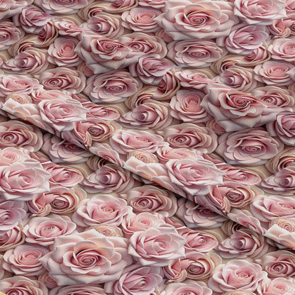 Realistic Flowers Pattern 14 Quilting Cotton Fabric