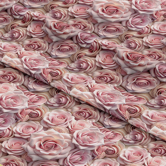 Realistic Flowers Pattern 14 Quilting Cotton Fabric