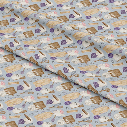 Watercolor Baking Pattern 9 Quilting Cotton Fabric