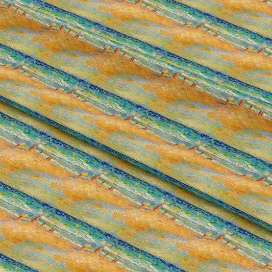 Monet Inspired Art Pattern 9 Quilting Cotton Fabric