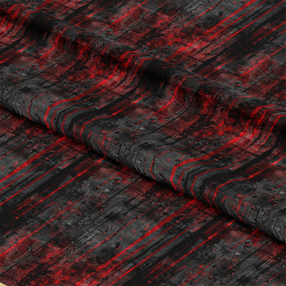 Red and Black Grunge Pattern 10 Quilting Cotton Fabric