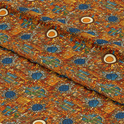 Mosaic Art Pattern 23 Quilting Cotton Fabric