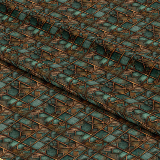 Rusted Iron Metal Textures Pattern 7 Quilting Cotton Fabric
