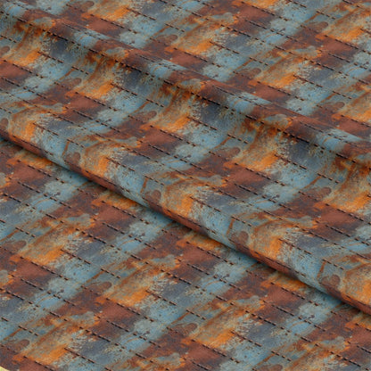 Rusted Iron Metal Textures Pattern 5 Quilting Cotton Fabric