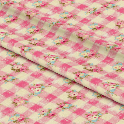 Country Girl Plaid Pattern 5 Quilting Cotton Fabric