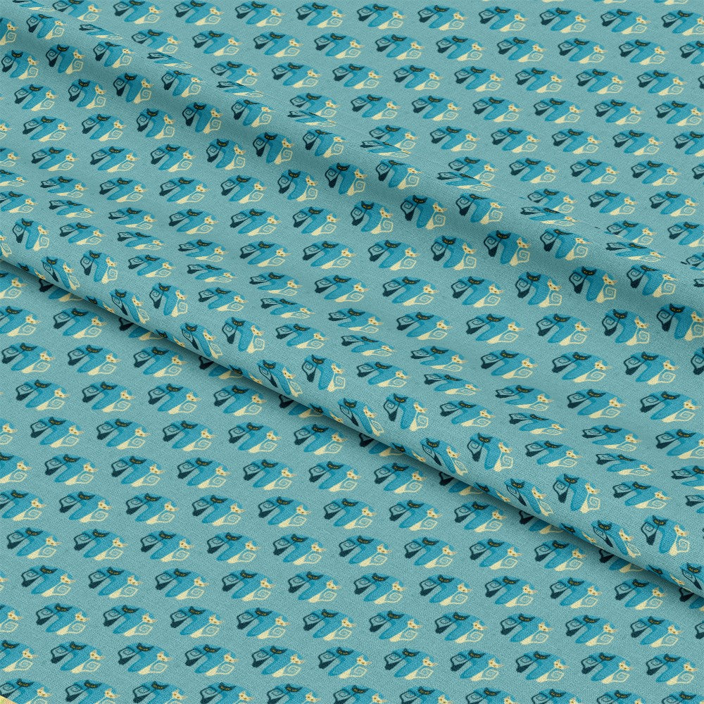 Atomic Kitty Pattern 5 Quilting Cotton Fabric