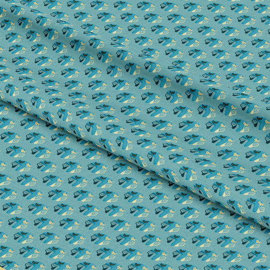Atomic Kitty Pattern 5 Quilting Cotton Fabric