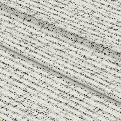 Handwritten Music Pattern 11 Quilting Cotton Fabric