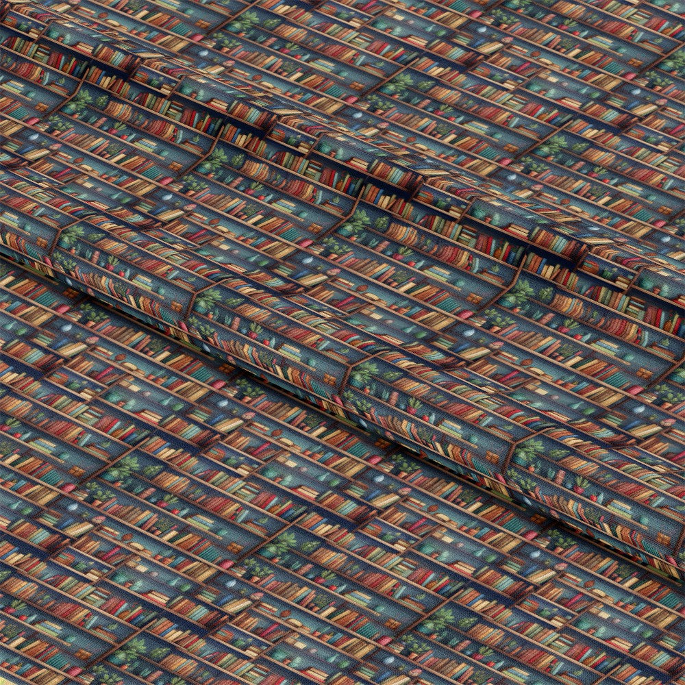 Bookshelf Pattern 10 Quilting Cotton Fabric