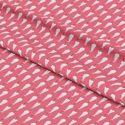 50s Black and Red Diner Pattern 12 Quilting Cotton Fabric