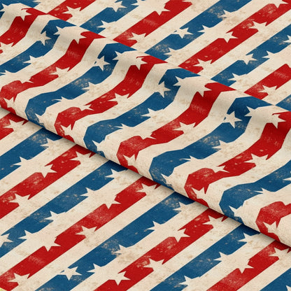 Distressed Patriotic Pattern 9 Quilting Cotton Fabric