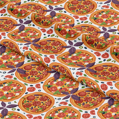 Pizza Pattern 7 Quilting Cotton Fabric