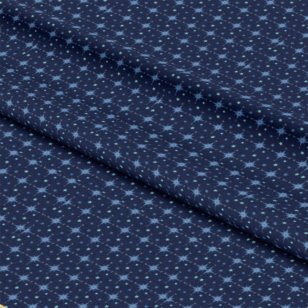 Navy Nautical Sea Pattern 14 Quilting Cotton Fabric