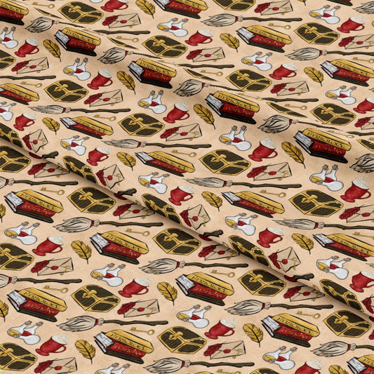 Wizard Magic School Pattern 17 Quilting Cotton Fabric