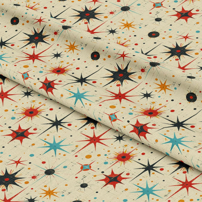 Retro Starburst Pattern 19 Quilting Cotton Fabric