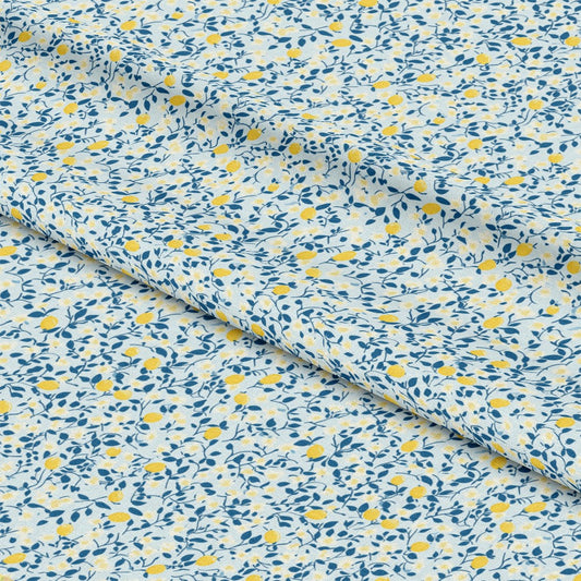 Lemon Floral Shabby Chic Pattern 1 Quilting Cotton Fabric