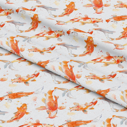 Watercolor Fish Pattern 11 Quilting Cotton Fabric