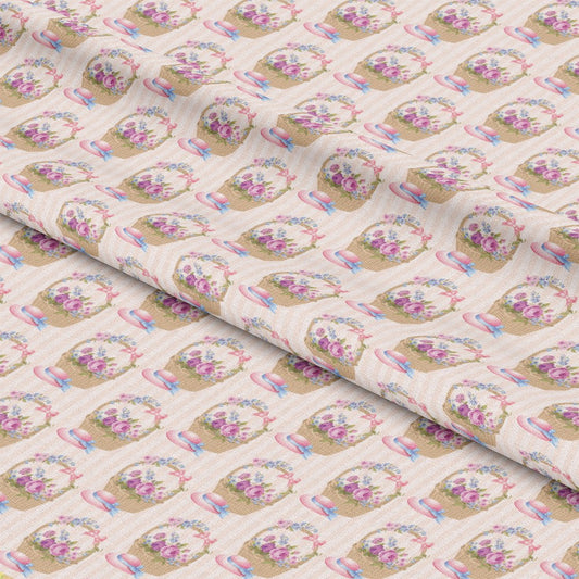 Pink Tea Party Pattern 2 Quilting Cotton Fabric