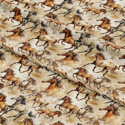 Wild Horses Pattern 27 Quilting Cotton Fabric