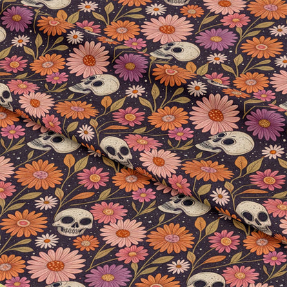 Retro Halloween Pattern 9 Quilting Cotton Fabric