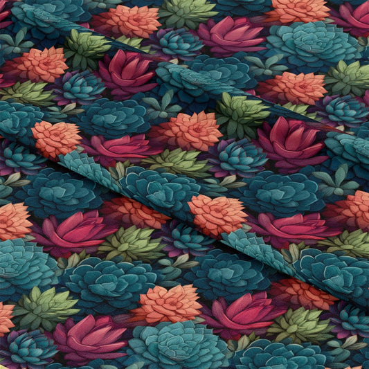 Succulents Pattern 7 Quilting Cotton Fabric