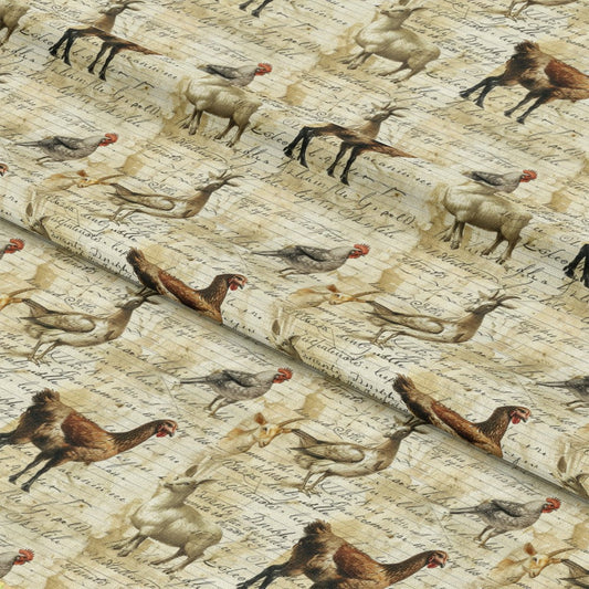 Farm Life Pattern 73 Quilting Cotton Fabric