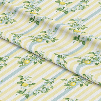 Lemon Floral Shabby Chic Pattern 9 Quilting Cotton Fabric