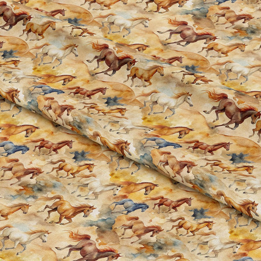 Wild Horses Pattern 16 Quilting Cotton Fabric