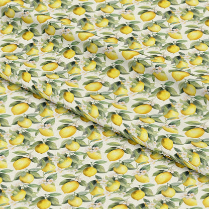 Lemons and Citrus Sour Splash Pattern 4 Quilting Cotton Fabric