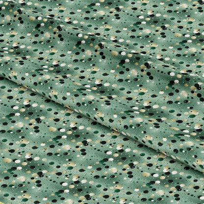 Green Confetti Pattern 4 Quilting Cotton Fabric
