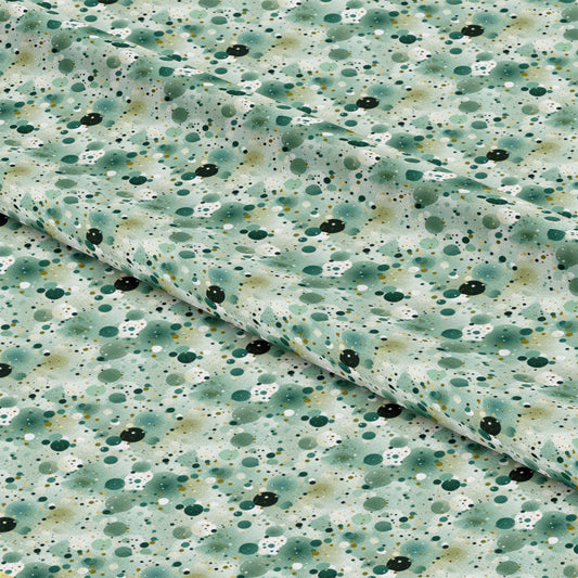 Green Confetti Pattern 7 Quilting Cotton Fabric