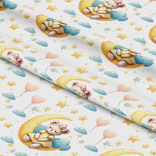 Daisy Teddy Bears Pattern 3 Quilting Cotton Fabric