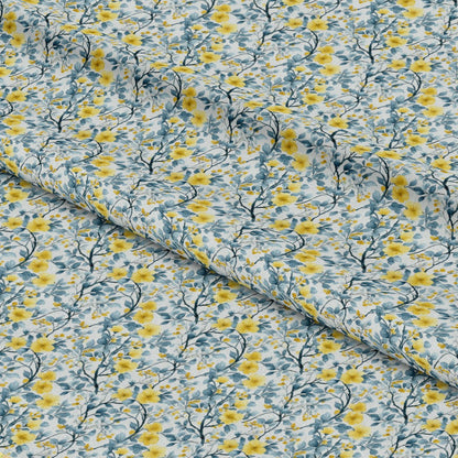 Blue Jay Florals Pattern 2 Quilting Cotton Fabric