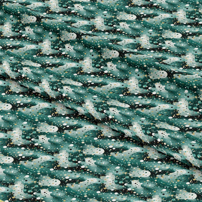 Green Confetti Pattern 10 Quilting Cotton Fabric