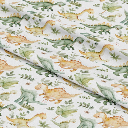 Watercolor Dinosaurs Pattern 11 Quilting Cotton Fabric