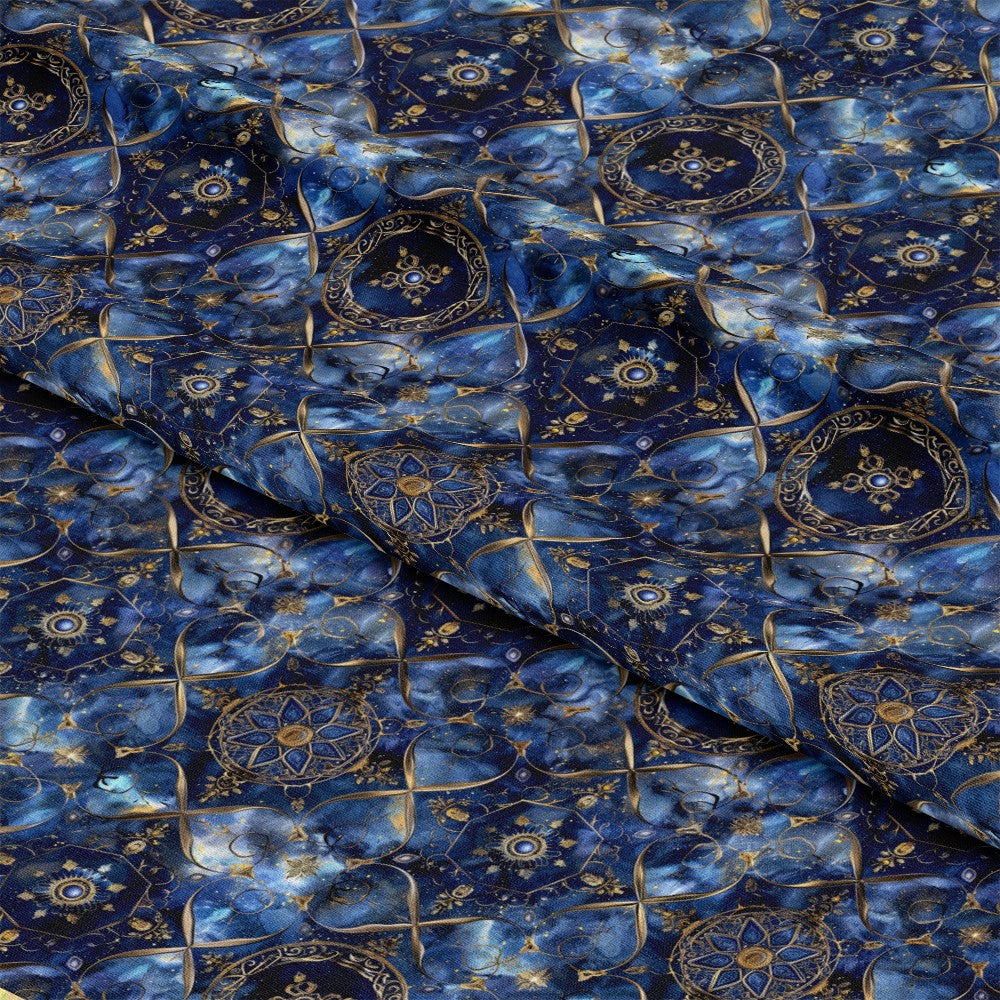 Baroque Celestial Pattern 4 Quilting Cotton Fabric