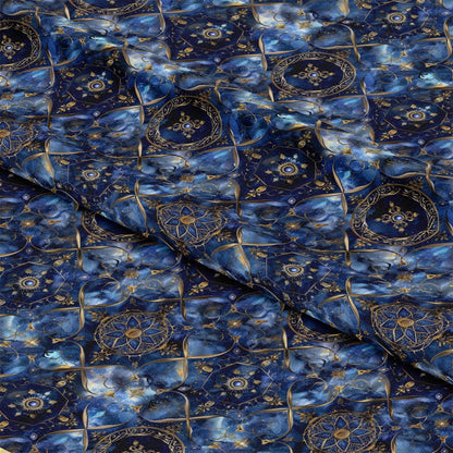 Baroque Celestial Pattern 4 Quilting Cotton Fabric